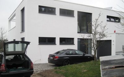 Moderner Neubau am Petersweiher in Gießen